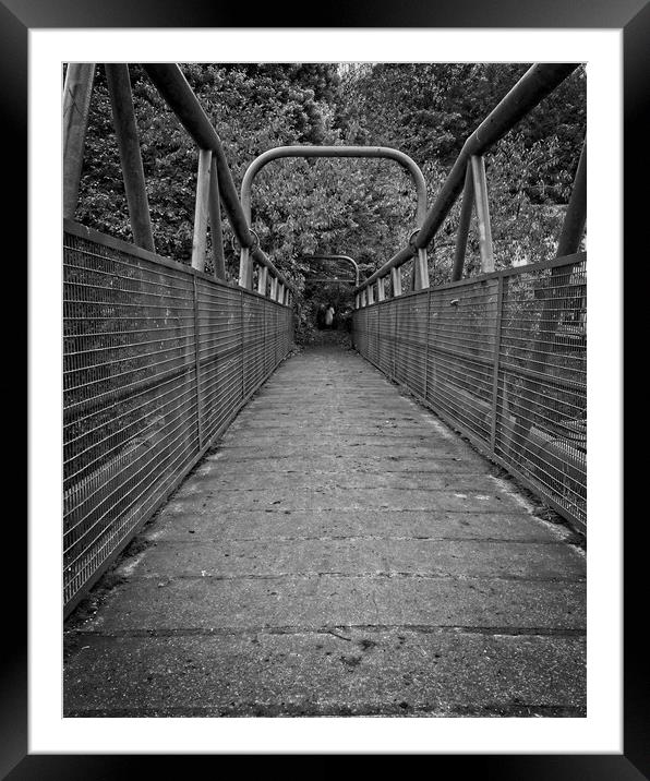 Metal Footbridge, Cox Green Framed Mounted Print by Rob Cole