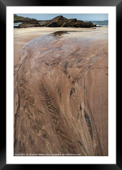 Shifting Sands Framed Mounted Print by Stephen Bailey