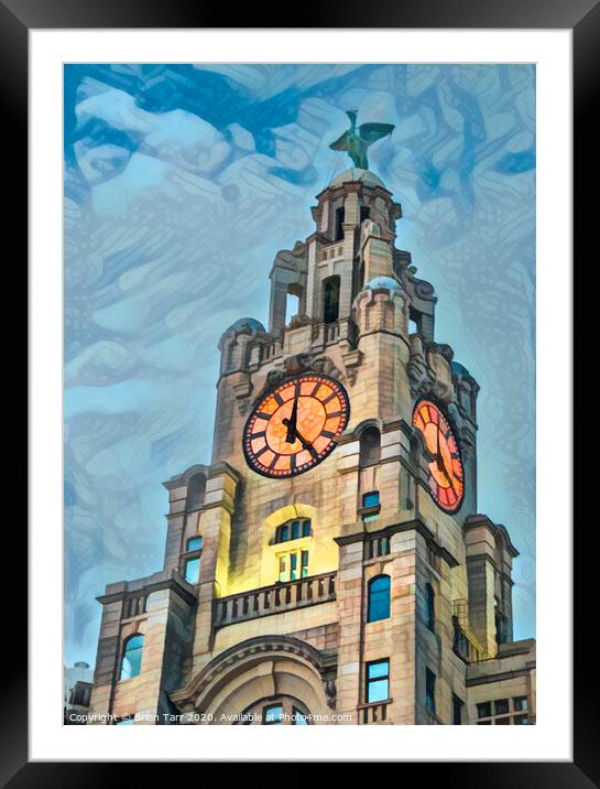 It's 5 o clock somewhere - Liverpool Framed Mounted Print by Brian Tarr