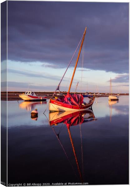 Calm of the day. Canvas Print by Bill Allsopp