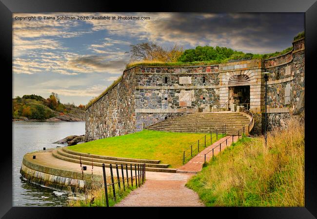 King's Gate in Suomenlinna, Finland Framed Print by Taina Sohlman