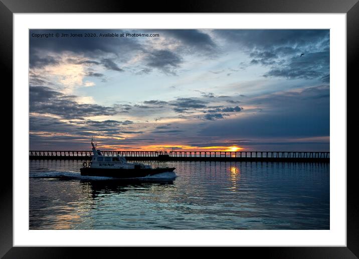 Early Start for the Pilot Cutter Framed Mounted Print by Jim Jones