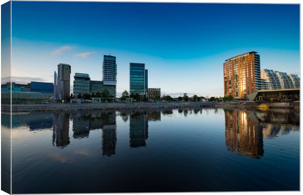 Salford Media City Canvas Print by Jeanette Teare