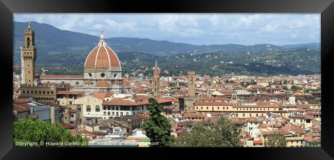 Florence panorama Framed Print by Howard Corlett