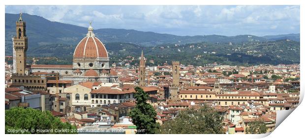 Florence panorama Print by Howard Corlett