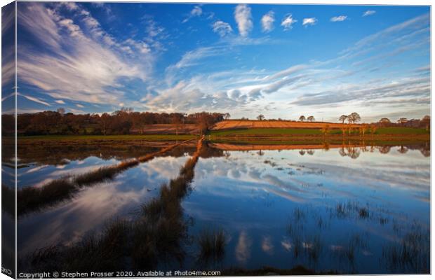 Tranquil symmetry Canvas Print by Stephen Prosser