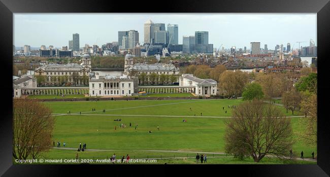 Greenwich panorama Framed Print by Howard Corlett