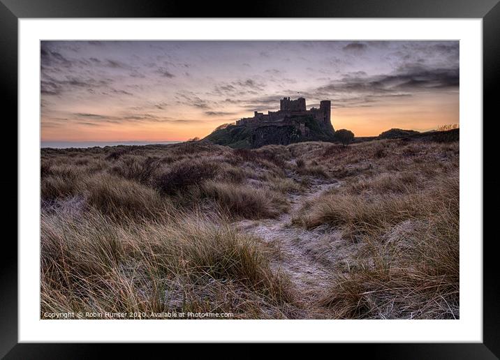 Bamburgh Frost Framed Mounted Print by Robin Hunter