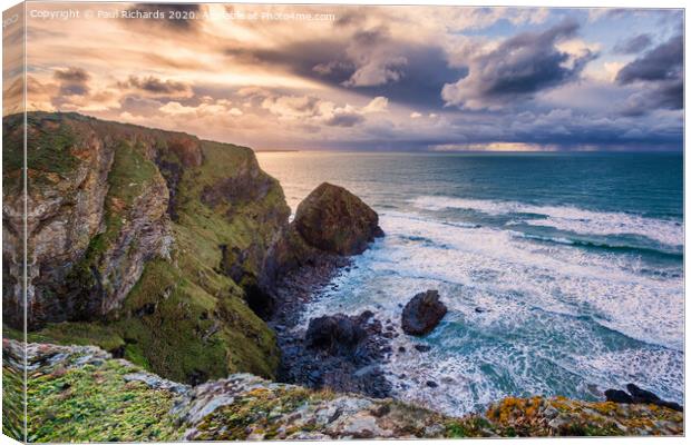 View from Carnewas, in Cornwall Canvas Print by Paul Richards
