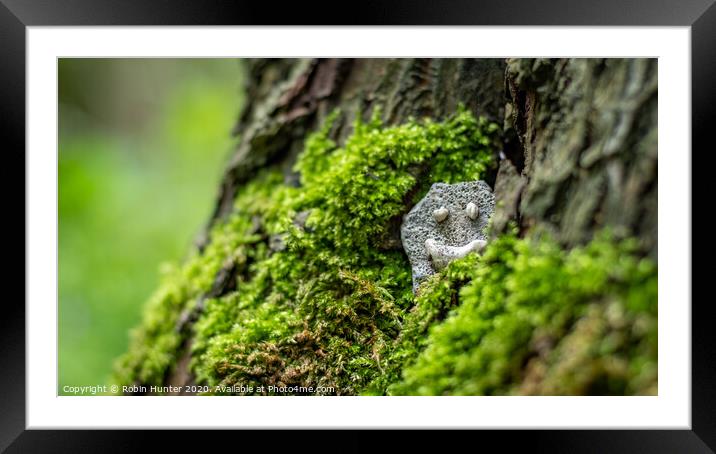 Woodland Smile Framed Mounted Print by Robin Hunter