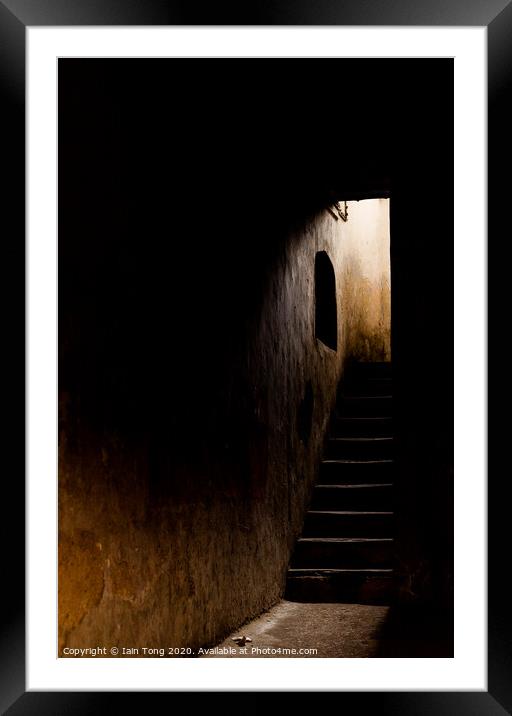 Stone Town Steps Framed Mounted Print by Iain Tong