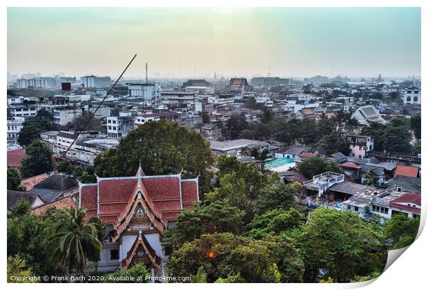 Panorama of Bangkok Print by Frank Bach