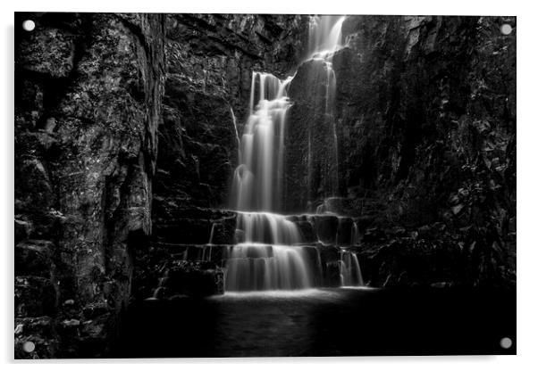 Wailing Widow Waterfalls Scotland Acrylic by Derek Beattie