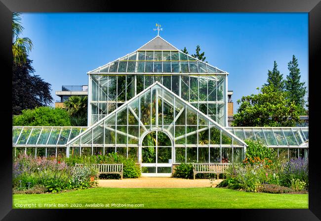 Botanical garden, Greenhouse Framed Print by Frank Bach