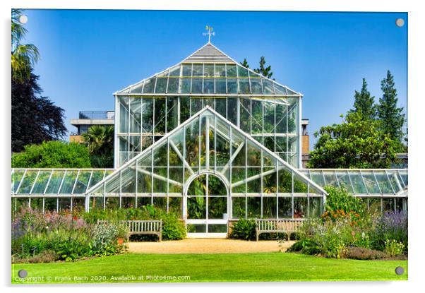 Botanical garden, Greenhouse Acrylic by Frank Bach