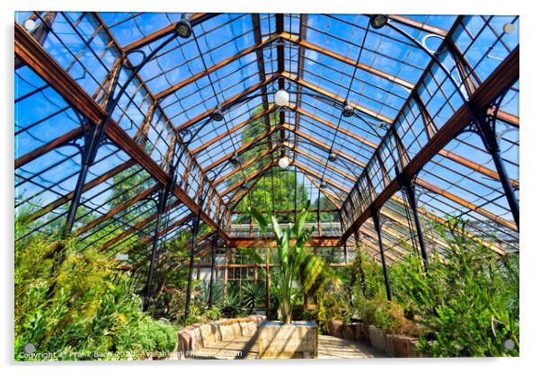 Botanical garden, Greenhouse Acrylic by Frank Bach
