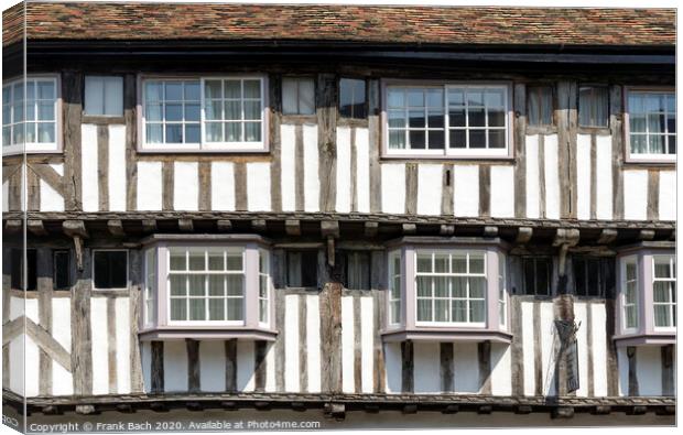 Timber-framed medieval house Canvas Print by Frank Bach