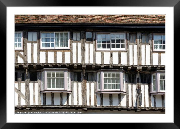 Timber-framed medieval house Framed Mounted Print by Frank Bach