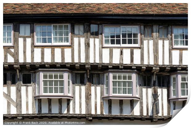 Timber-framed medieval house Print by Frank Bach