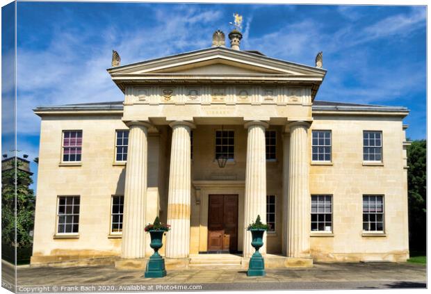 Downing college in Cambridge, UK Canvas Print by Frank Bach