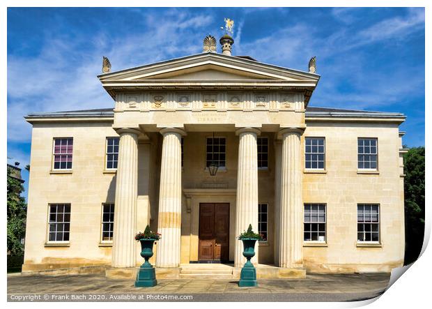 Downing college in Cambridge, UK Print by Frank Bach