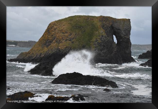 High Waves Framed Print by Paul Leviston