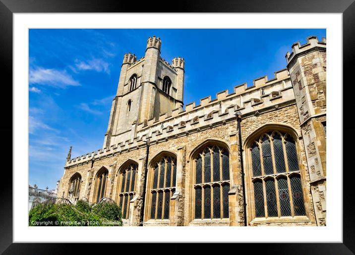 The University Church, Cambridge Framed Mounted Print by Frank Bach