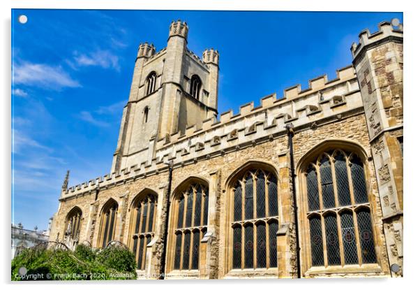 The University Church, Cambridge Acrylic by Frank Bach