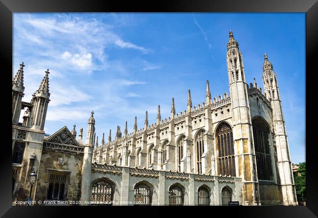 Kings college chapel Cambridge  Framed Print by Frank Bach