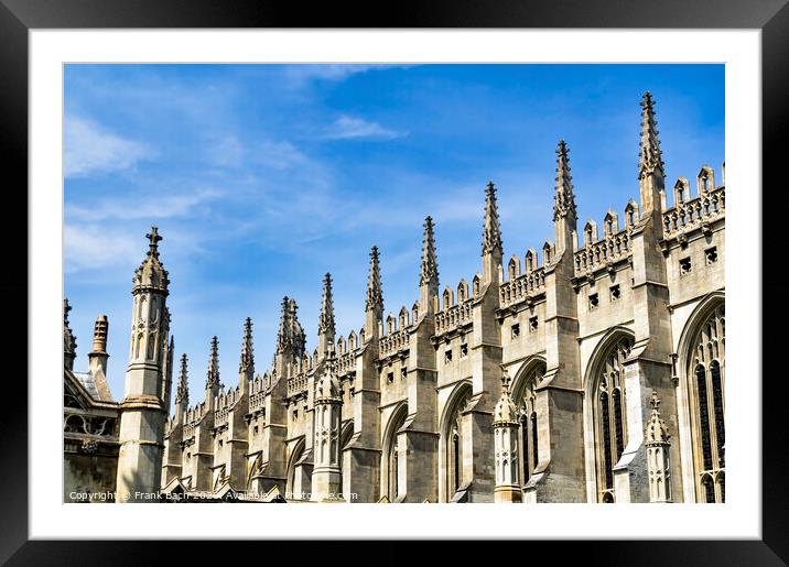 Kings college chapel Cambridge  Framed Mounted Print by Frank Bach