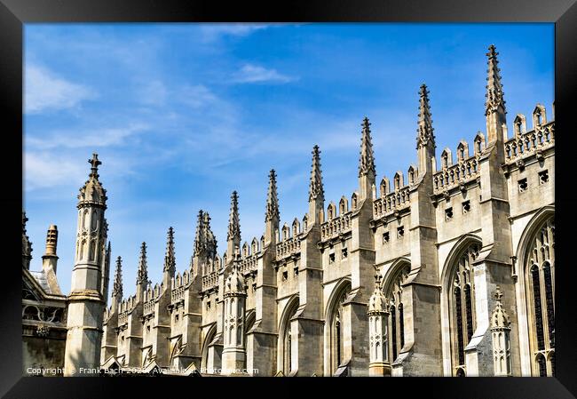 Kings college chapel Cambridge  Framed Print by Frank Bach