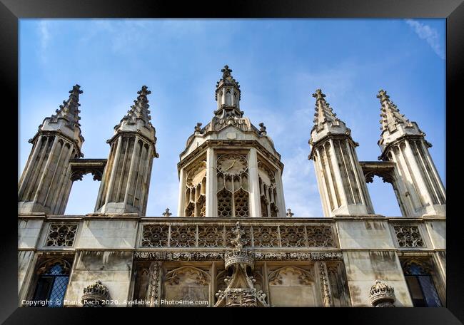 Kings college chapel Cambridge  Framed Print by Frank Bach