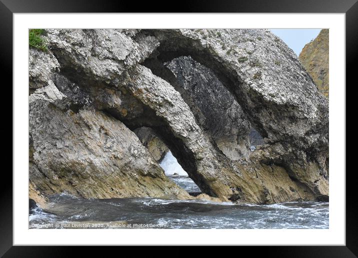 Stone Rock Formation Framed Mounted Print by Paul Leviston