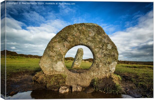 Men-an-tol, in Cornwall Canvas Print by Paul Richards