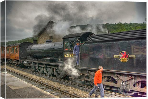 Steam Train No.63395 Canvas Print by Trevor Kersley RIP