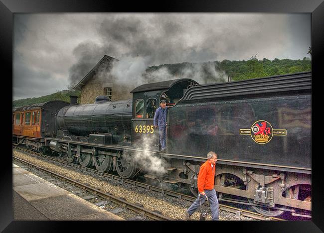 Steam Train No.63395 Framed Print by Trevor Kersley RIP