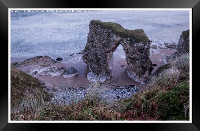 Through The Arch Framed Print by Peter Lennon