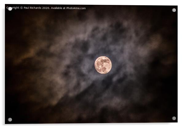 Moonscape Acrylic by Paul Richards