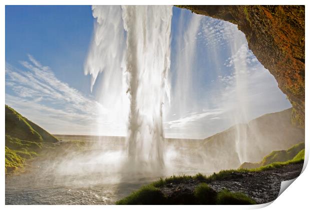 Seljalandsfoss Waterfall, Iceland Print by Arterra 