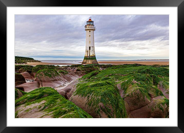 New Brighton Lighthouse  Framed Mounted Print by Gary chadbond