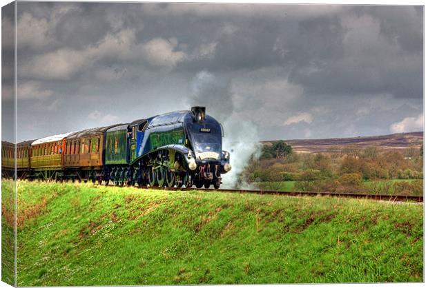 The 12:10 From Goathland Canvas Print by Trevor Kersley RIP