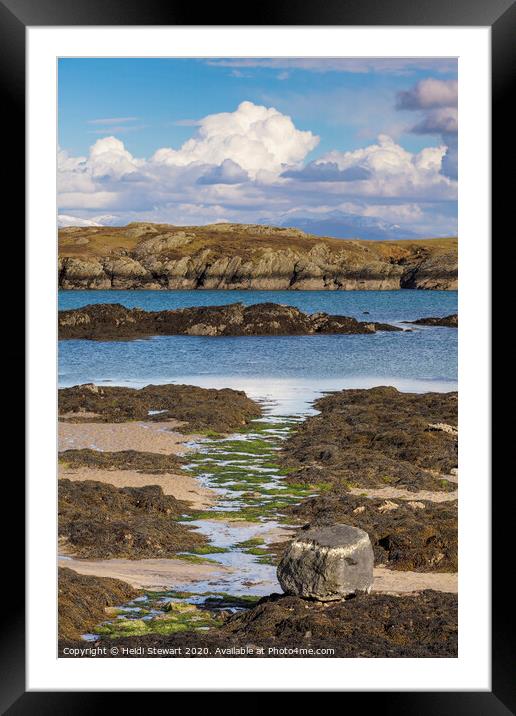 Rocks at Rhoscolyn Beach Framed Mounted Print by Heidi Stewart
