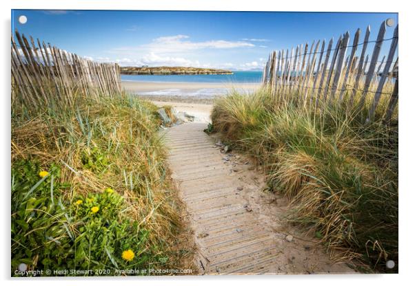 Rhoscolyn Beach, Anglesey Acrylic by Heidi Stewart