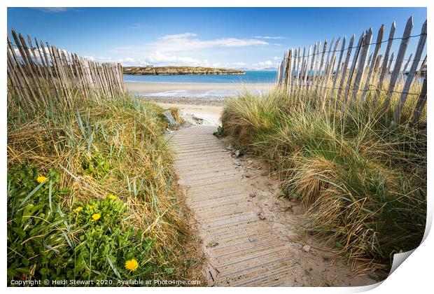 Rhoscolyn Beach, Anglesey Print by Heidi Stewart