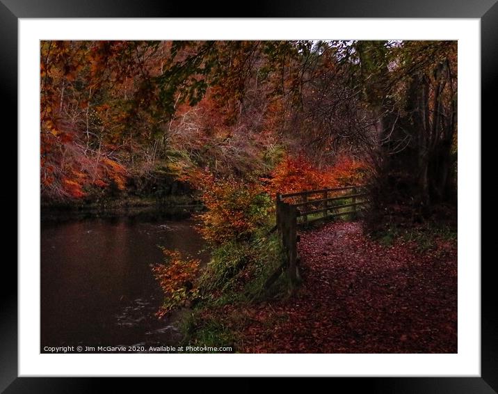 Autumn Walk Framed Mounted Print by Jim McGarvie