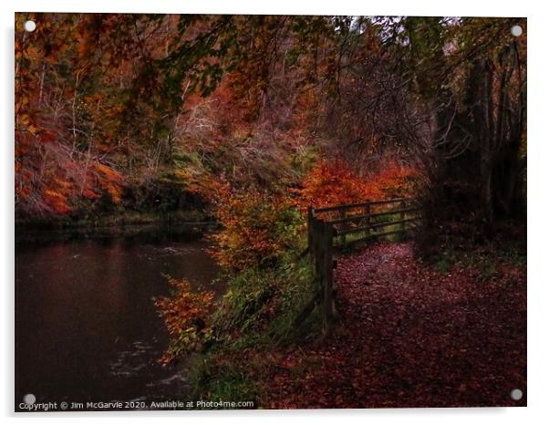 Autumn Walk Acrylic by Jim McGarvie