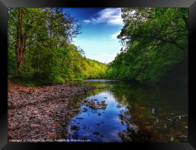 RIVER AYR REFLECTIONS  Framed Print by Jim McGarvie