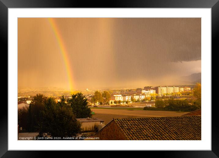 End of the storm with three ingredients Framed Mounted Print by Jordi Carrio