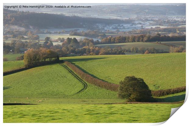 Mid Devon in the Exe valley area Print by Pete Hemington