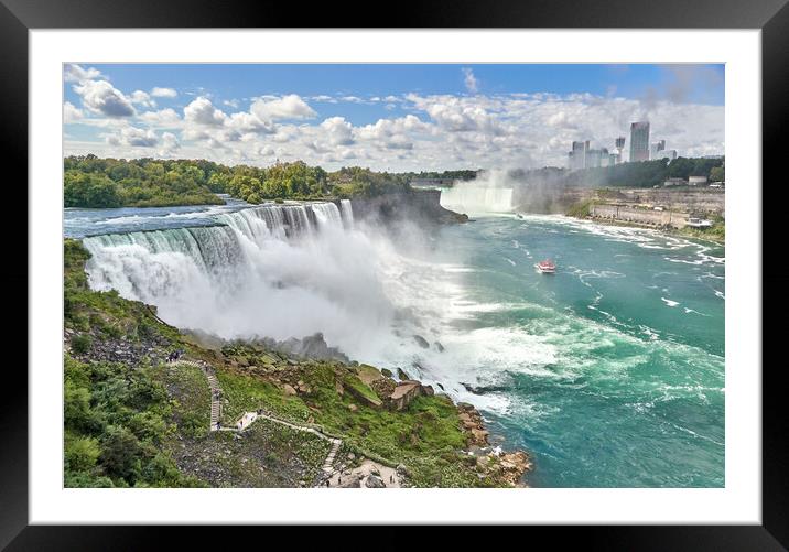 Niagara Falls from the Observation Tower Framed Mounted Print by Jim Hughes